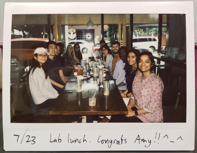 Lab lunch at Spicy Girl, Midtown (7/23/2019)